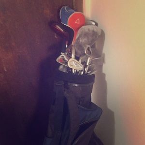 Golf clubs.